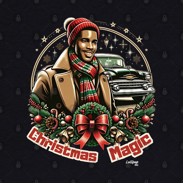 Jingle Bell Junkie - A Xmas Christmas December Car Guy Retro Vintage Style by LollipopINC